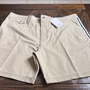 Banks Journal Men’s Half Cast Hybrid Shorts Beige Size 36 7” Inseam BNWT